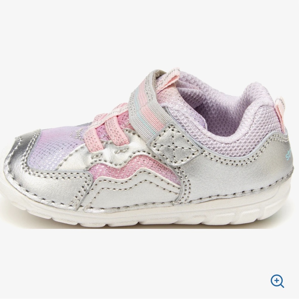 Stride Rite | Baby/Toddler Kylo Sneaker | Pink/Silver Sparkle | Size 5W
